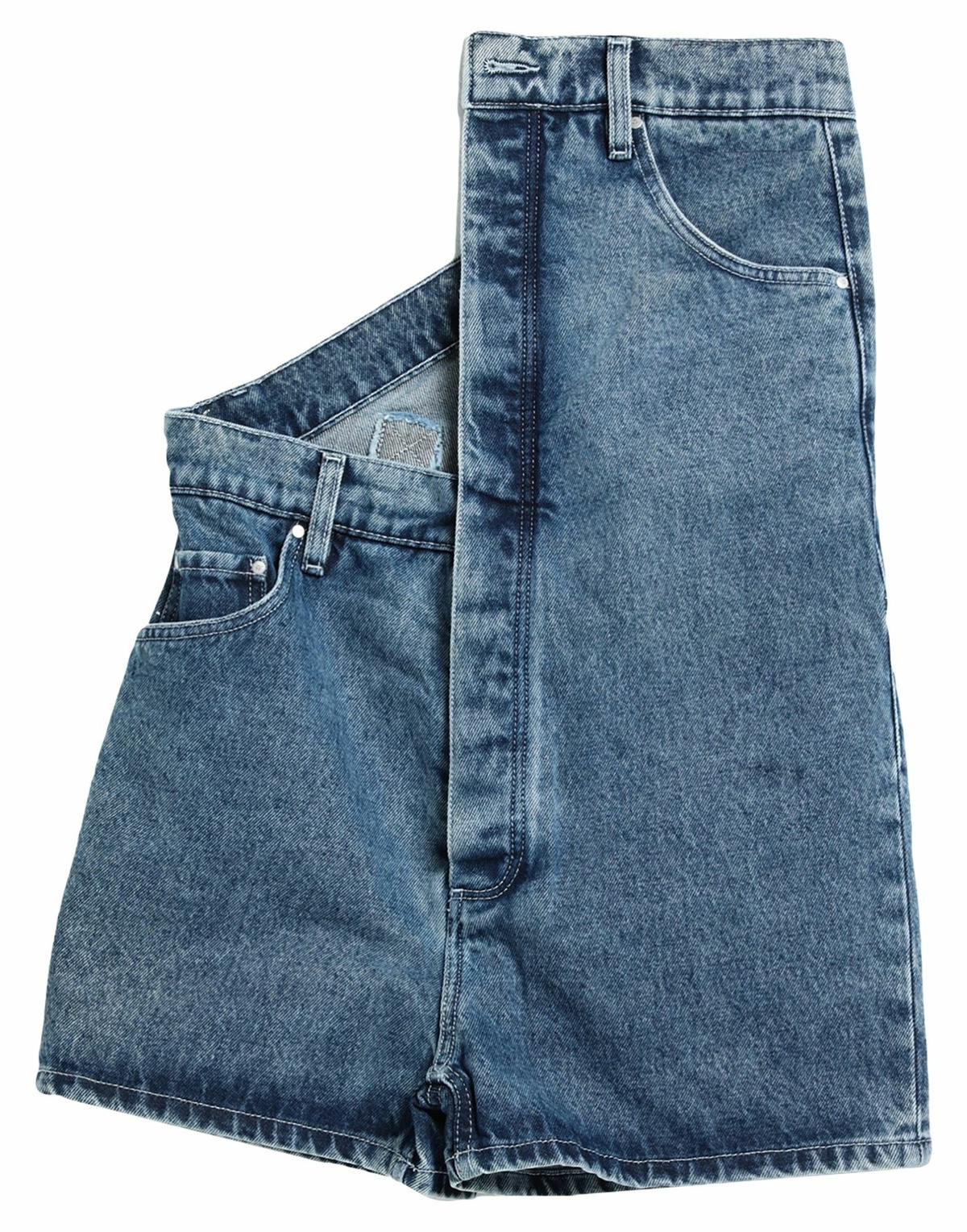 Y/project Womens Denim shorts in Blue