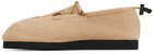 AURALEE Beige Foot The Coacher Edition Cord Sneakers