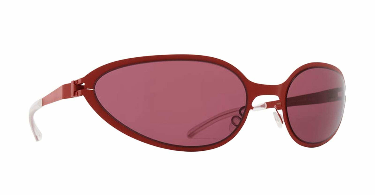 Mykita Bear - Burnt Orange / Bordeaux Solid Lens Sunglasses
