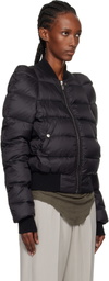 Rick Owens Black Concordians Duvet Flight Down Jacket