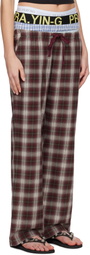 Praying Red & White Underwear Plaid Lounge Pants