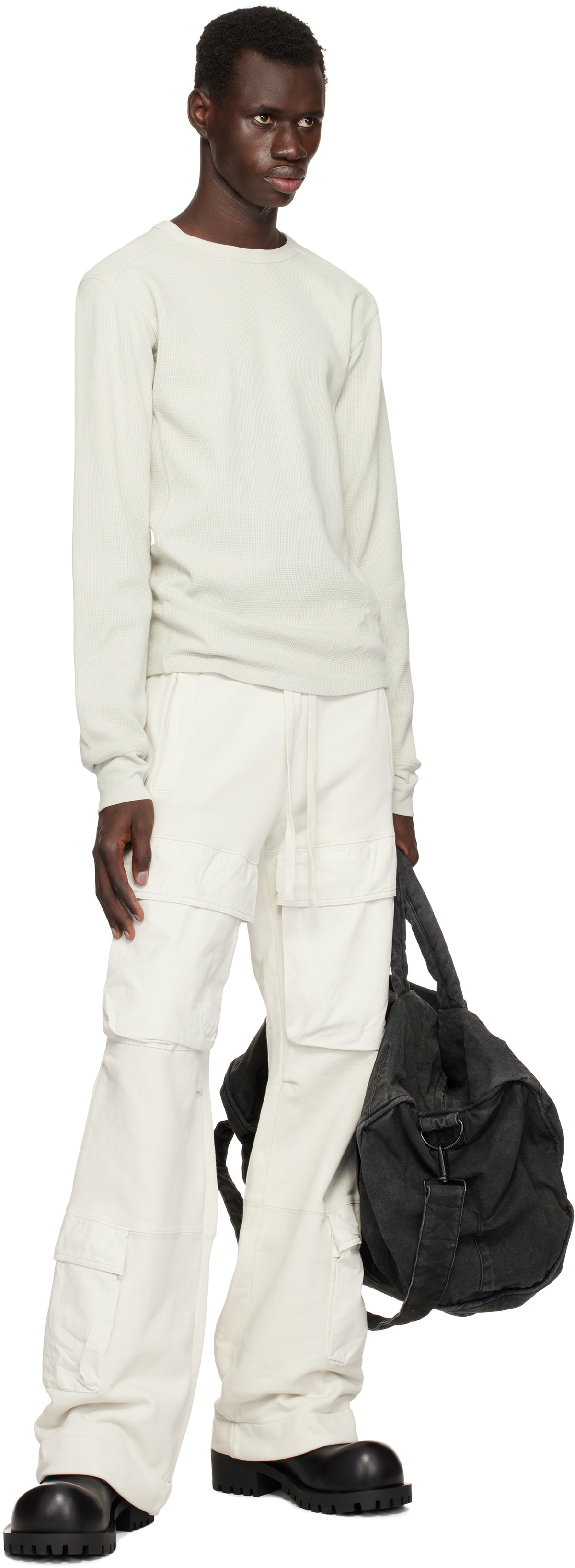 Entire Studios Off-White Thermal Long Sleeve T-shirt Entire Studios