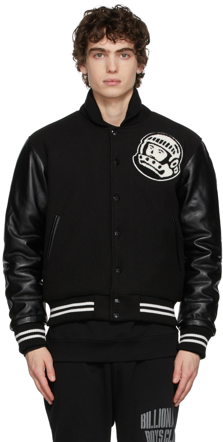 BBC LEATHER SLEEVE ASTRO VARSITY JACKET