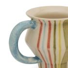 Damson Madder Women's Angular Mug - Stripes in Yellow/Green 