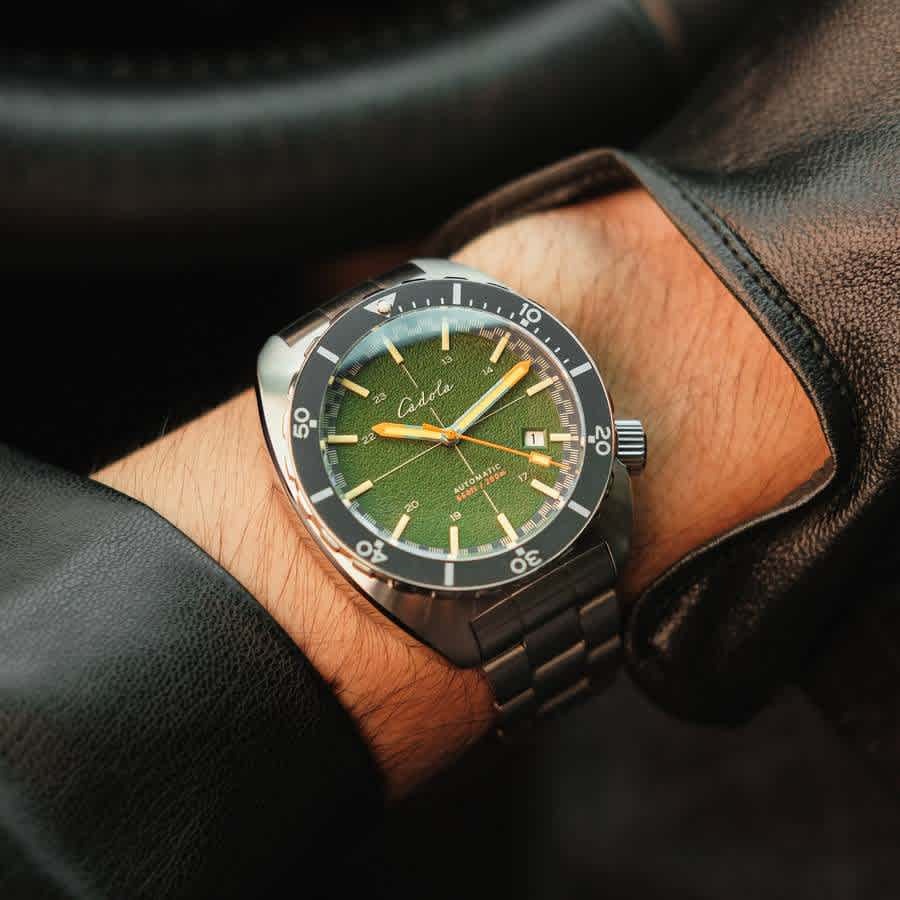 Cadola Intrepid Automatic Green Dial Mens Watch CD-1012-77 Cadola
