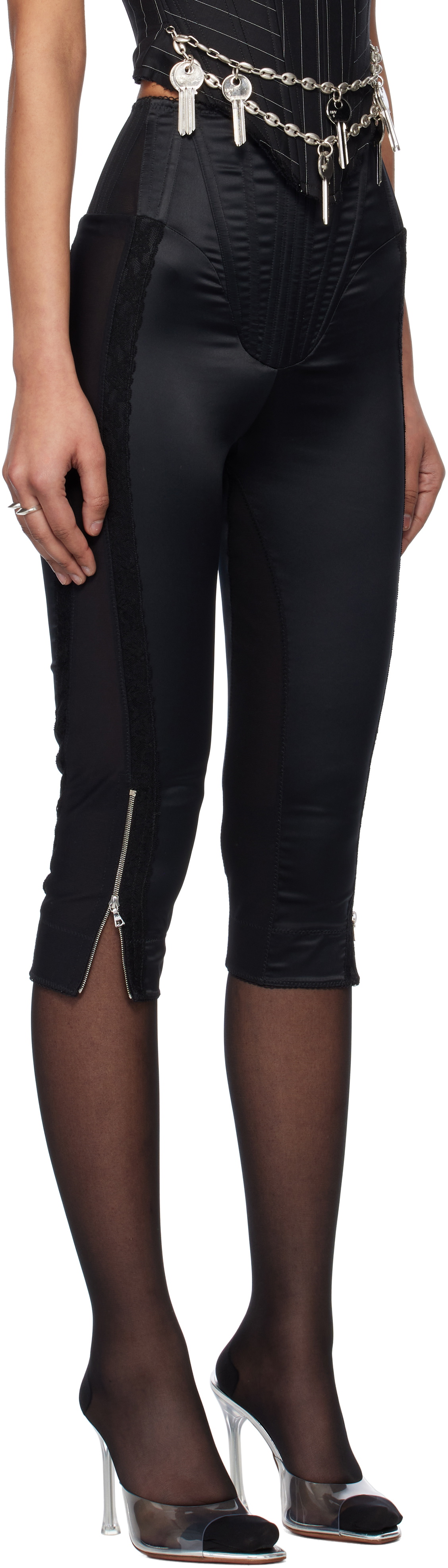 Dilara Findikoglu Black Regeneration Capri Trousers