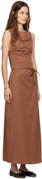 Ruohan Brown Syros Maxi Dress