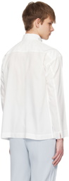 HOMME PLISSÉ ISSEY MIYAKE White Bow-Tie Press Shirt