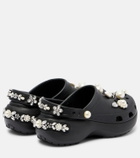 Simone Rocha x Crocs embellished platform clogs