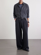 Kaptain Sunshine - Silk-Gabardine Shirt - Gray