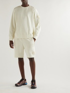 Stone Island - Logo-Appliquéd Cotton-Blend Jersey Cargo Shorts - Neutrals