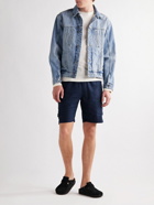 Onia - Straight-Leg Linen-Blend Cargo Shorts - Blue