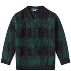 Junya Watanabe MAN Check Mohair Zip Cardigan