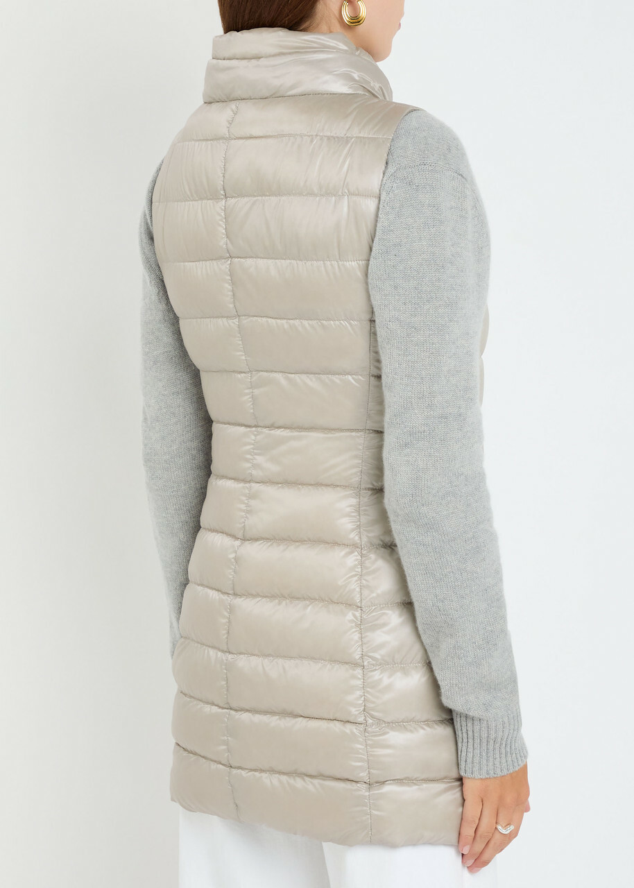 Herno Hooded Shell Gilet Grey