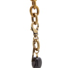 Dries Van Noten Men's Semi-Precious Stone Necklace in Black