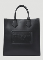 Dolce & Gabbana - Logo Embossed Tote Bag in Black