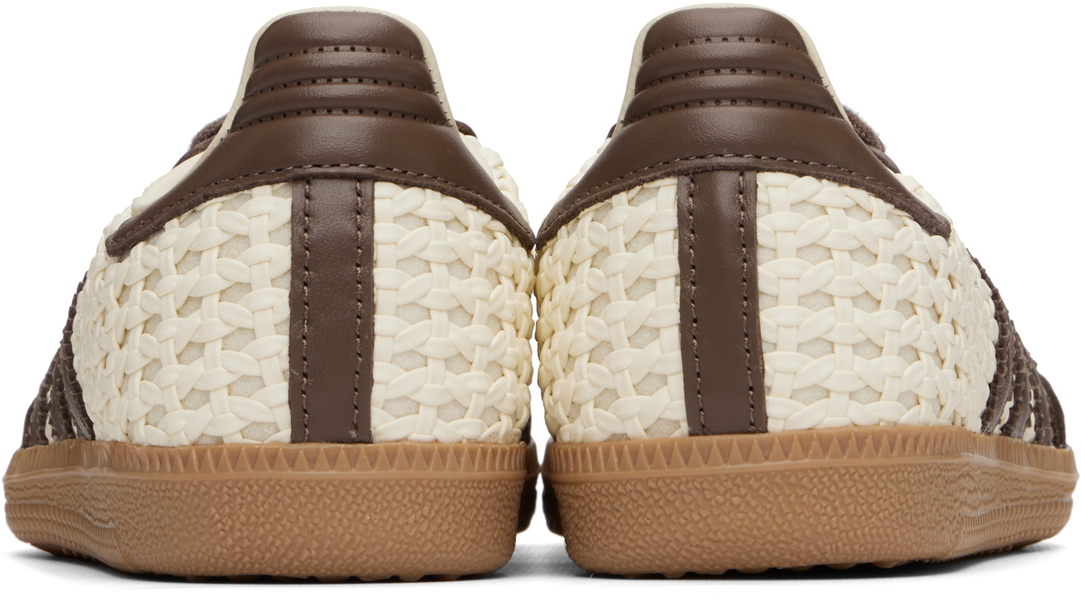 adidas Originals Off-White & Brown Samba OG Sneakers