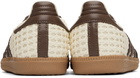adidas Originals Off-White & Brown Samba OG Sneakers