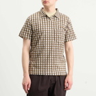 Universal Works Men's Sound Wave Vacation Polo in Brown