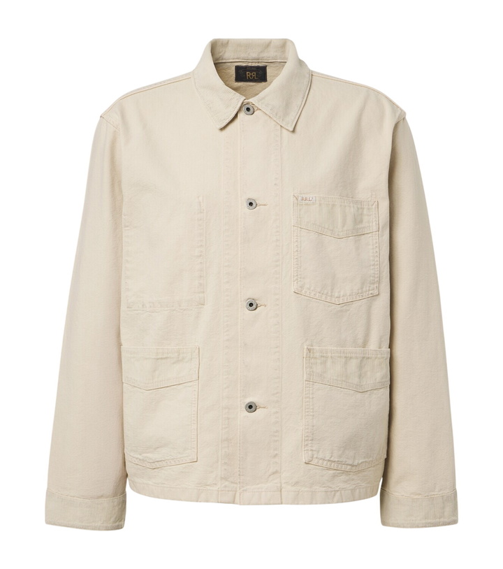 Photo: RRL Corduroy-trimmed denim jacket