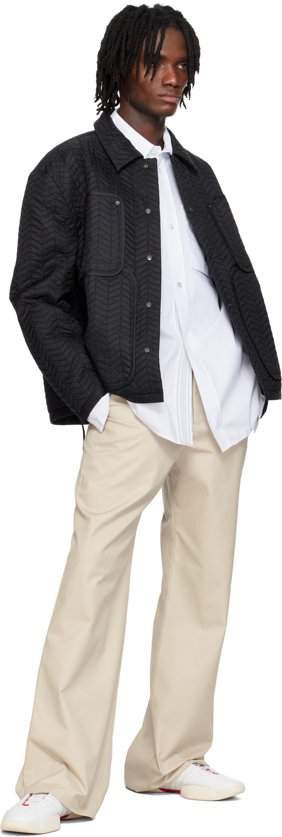 Craig Green Black Quilted Worker Jacket
