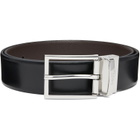 BOSS Black & Brown Two-Texture Leather Reversible Belt