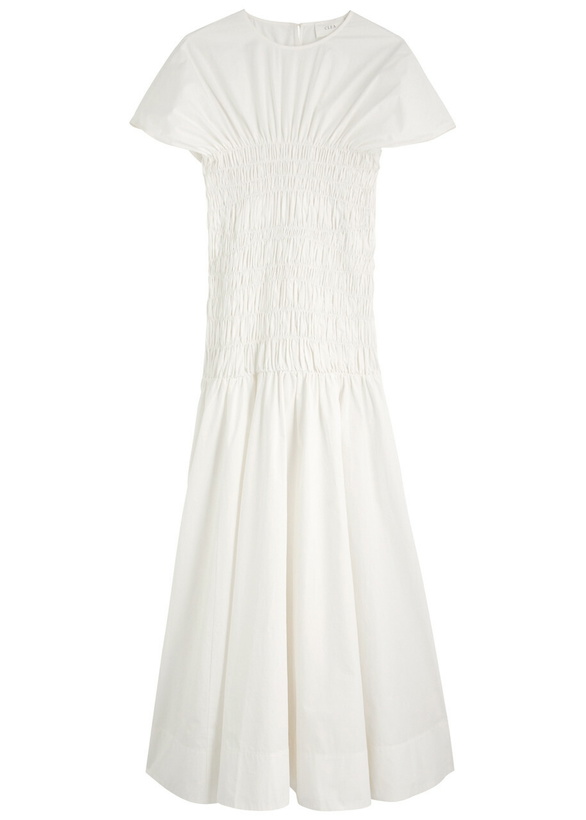 Photo: Clea Piera Cotton-poplin Midi Dress White