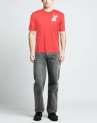 Lanvin Mens T-shirt in Tomato red