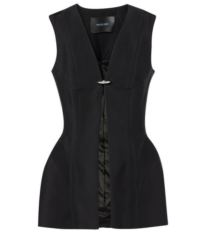 Photo: Mugler Crêpe corset vest