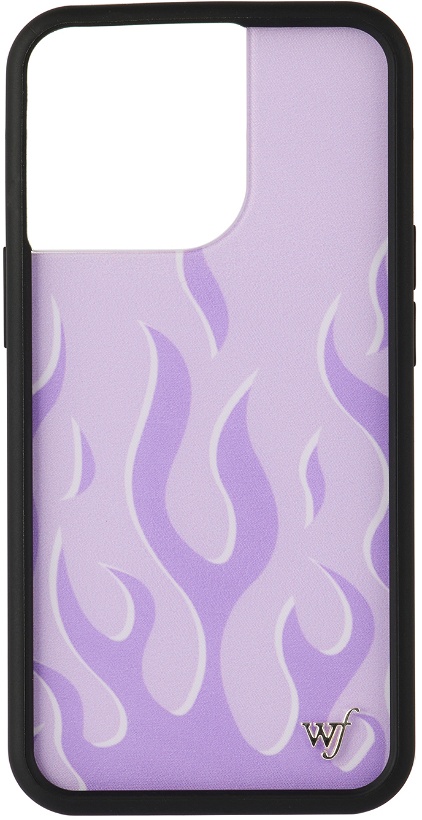 Photo: Wildflower Purple Lavender Flames iPhone 13 Pro Case