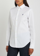 Polo Ralph Lauren Logo-embroidered Cotton Shirt White