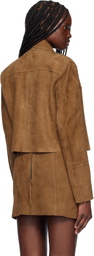 Stand Studio Tan Luz Suede Jacket