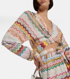 Missoni Mare V-neck wrap top