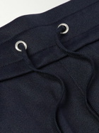 Balmain - PB Logo-Appliquéd Striped Jersey Sweatpants - Blue