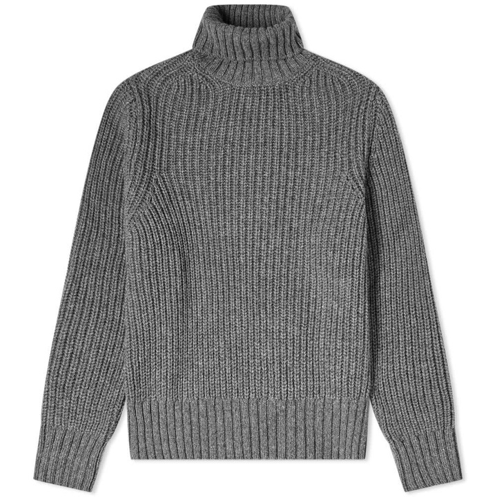 Photo: AMI Waffle Roll Neck Knit