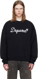 Dsquared2 Black D2 Signature Relax Fit Crewneck