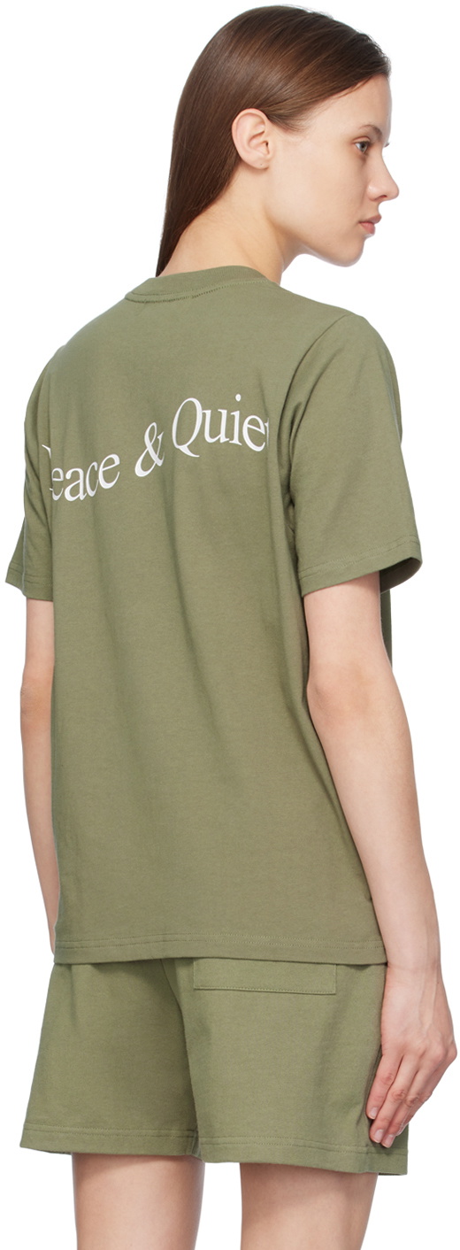 Museum of Peace & Quiet Khaki Wordmark T-Shirt