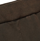 Bottega Veneta - Acid-Washed Cotton-Jersey Sweatpants - Men - Brown