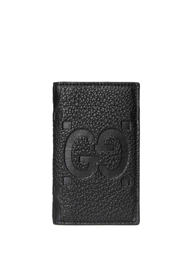 Photo: GUCCI - Jumbo Gg Leather Credit Card Case