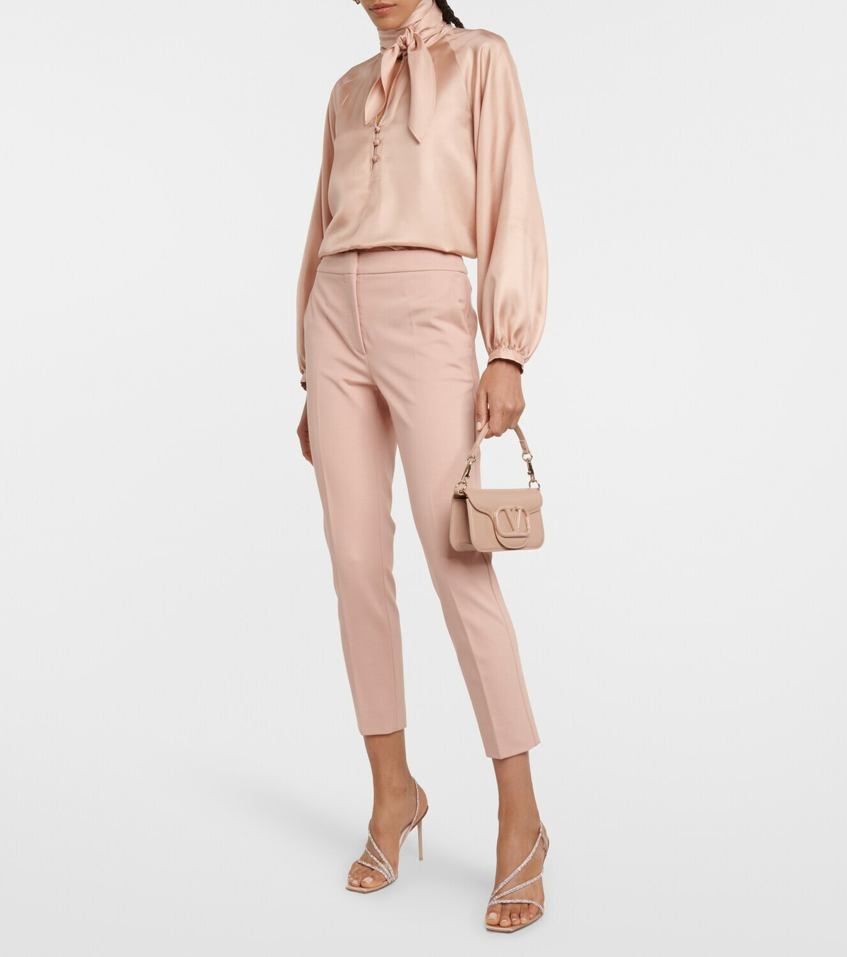 Max Mara Stark embellished satin sandals Max Mara