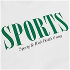 Sporty & Rich Men's Sports Crew Sweat in White/Green