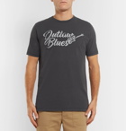 Hartford - Printed Cotton-Jersey T-Shirt - Men - Charcoal