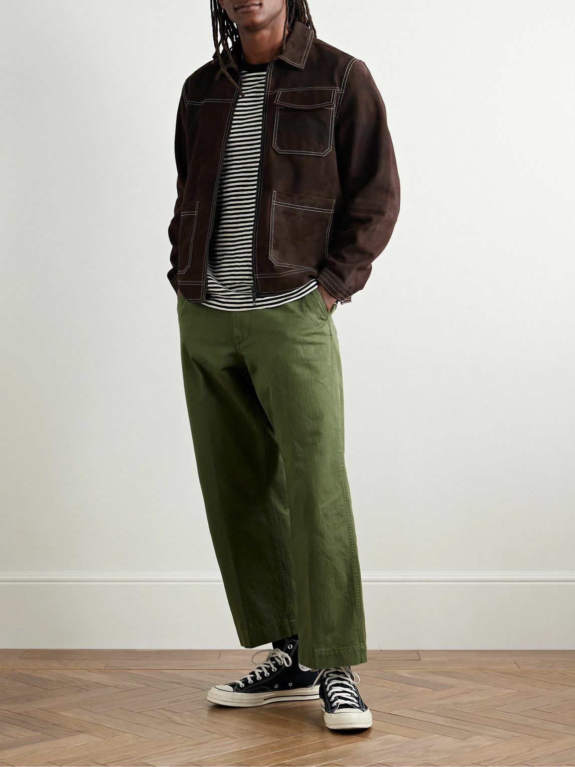 Oliver Spencer - Suede Jacket - Brown