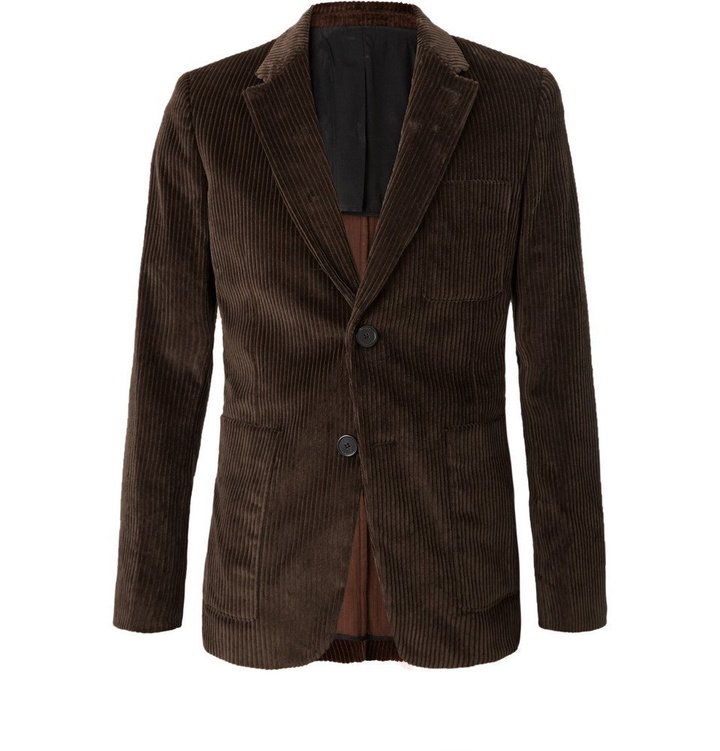 Photo: AMI - Brown Cotton-Corduroy Blazer - Men - Brown