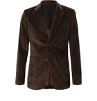 AMI - Brown Cotton-Corduroy Blazer - Men - Brown