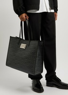 Dolce & Gabbana Logo-jacquard Coated Canvas Tote - Black - One Size