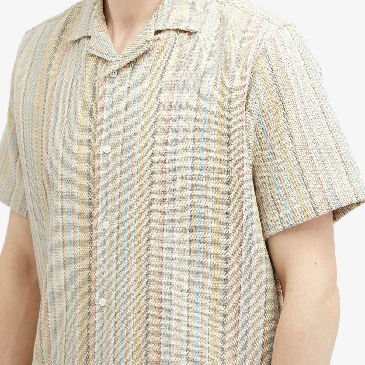 Gitman Vintage Men's Baja Blanket Camp Shirt in Natural