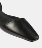 Toteme The Asymmetric D'Orsay leather flats