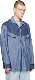 Tanaka Blue Welt Pocket Shirt