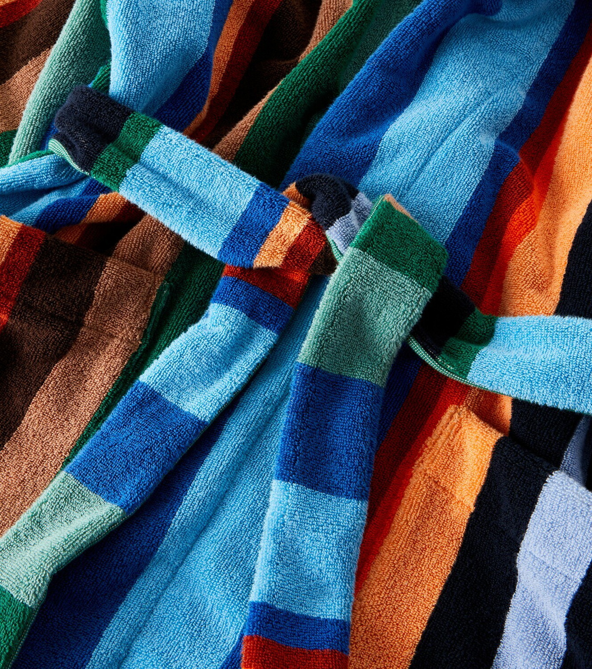 Versace Home Striped cotton terry bathrobe